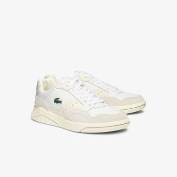 Lacoste Game Advance Luxe Leather and Suede Sneakers Pánské - Tenisky Bílé / Bílé | CZ-2fSWDr